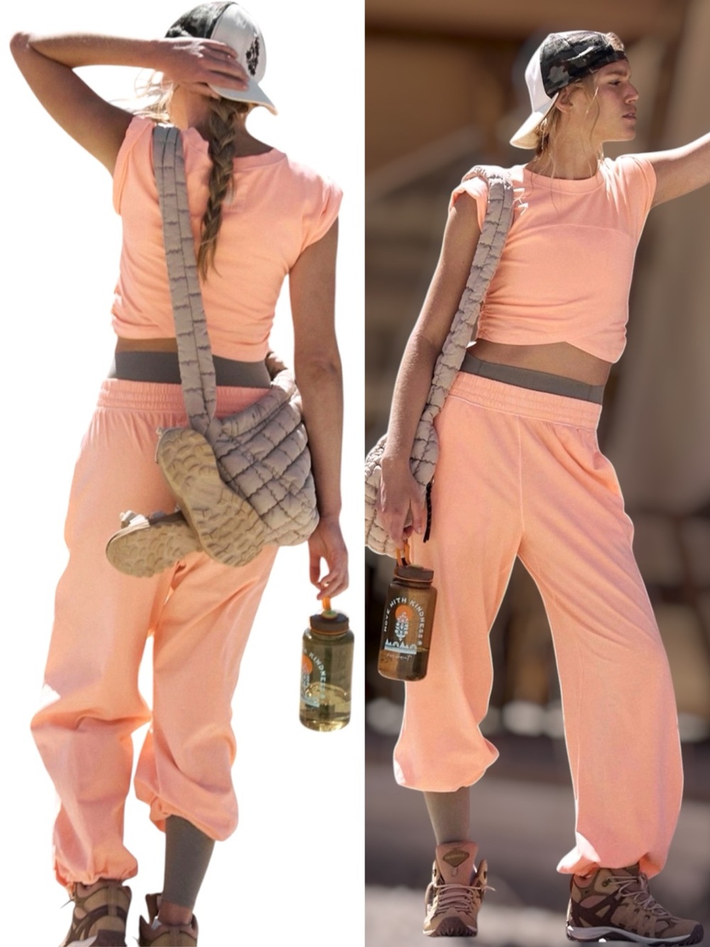 NWT Free People x FP Movement Hot Shot Crossover Set - Fruit Punch